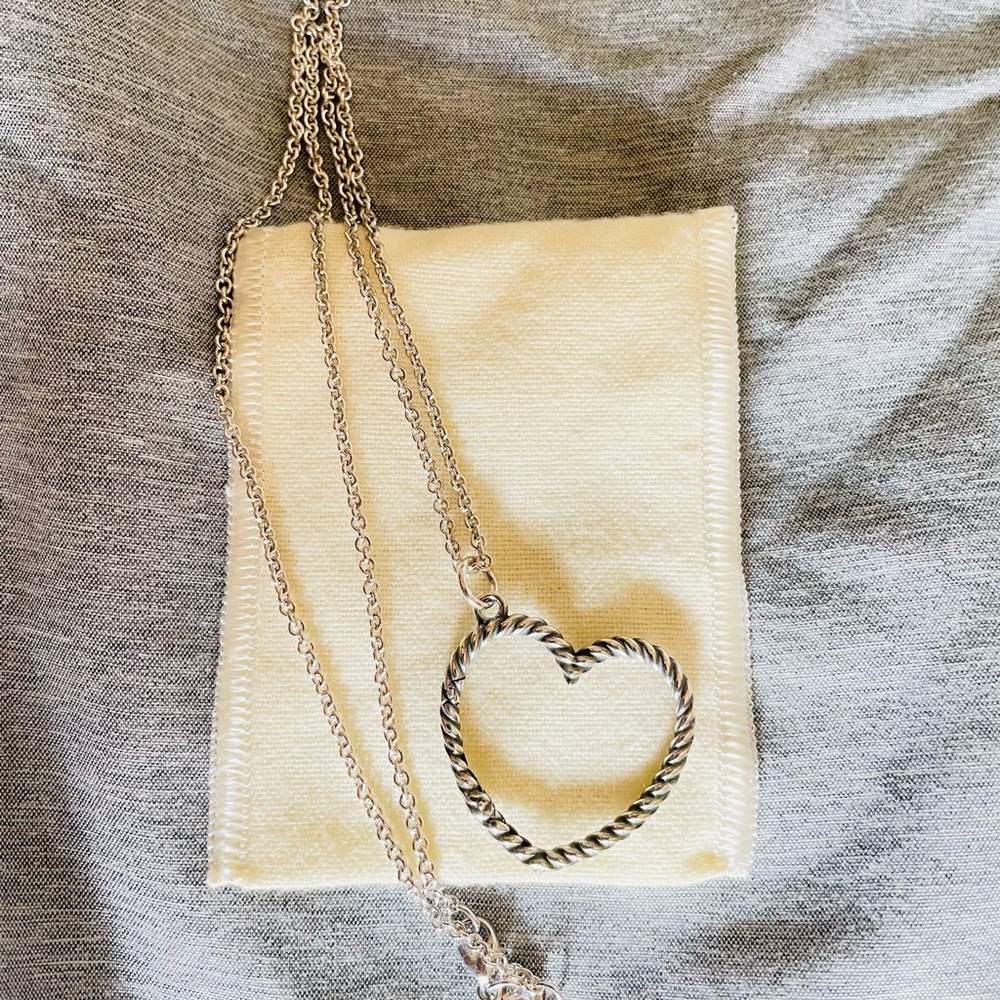 James Avery- Heart Charm Holder Necklace